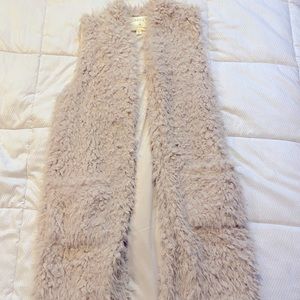Long Fuzzy Vest